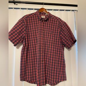 L.L. Bean plaid button down